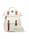 Damenhandtaschen-Set Handtasche/Rucksack Beige