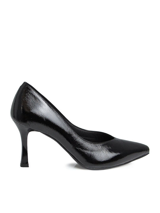 Ragazza Schwarze Lederpumps mit Mittlerem Absatz
