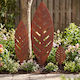 vidaXL Gartenstützen 3 Stk. 116,5 × 35 × 3 cm Rostfarben
