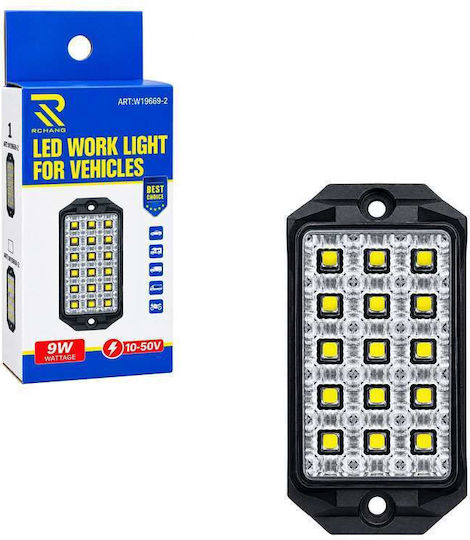 LED-Arbeitsscheinwerfer 9 W 10–50 V Fahrzeuge W19669-2 – LED-Arbeitsleuchte Fahrzeuge 0111824
