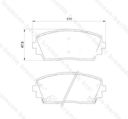 Plăcuțe de frână Kia Picanto 11 Față 581011ya30