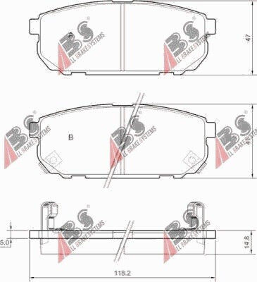 Hintere Bremsbeläge Kia Sorento 02 23931.15.0