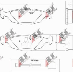 Спирачни накладки BMW 3 E30 82-93 Задни 20675.16.8 Спирачни накладки BMW 3 E30 82-93 Задни 20675.16.8