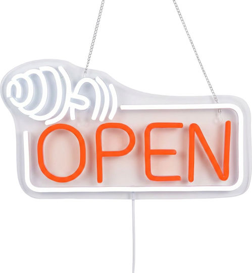 Neon Διακοσμητικό Φωτιστικό Gym Open LED 40x30εκ.
