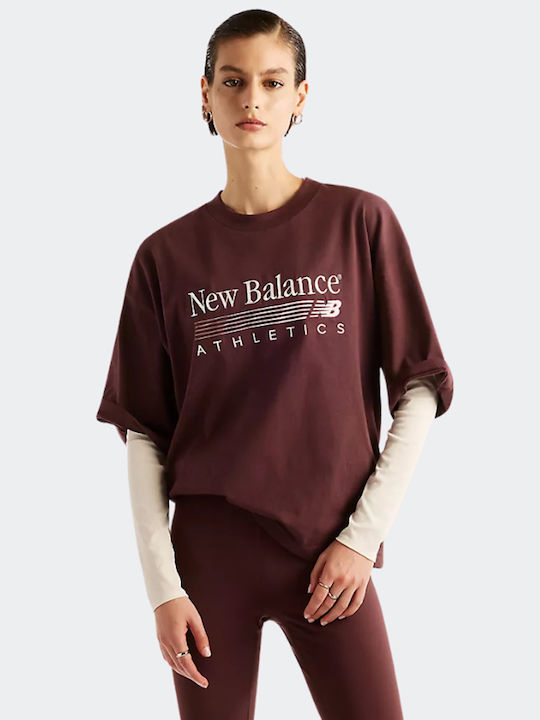Women's Oversized Burgundy T-shirt