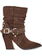 Brown Suede Women's Ankle Boots