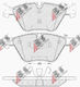 Brake Pads Bmw 1 E87 05 130i 34116771972