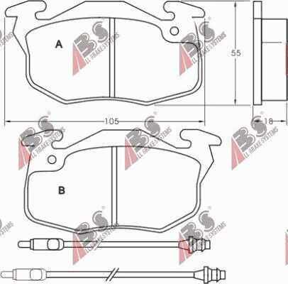 Brake Pads Citroen Zx 91-97 Sensor 21414.18.0