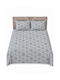Comfort King Size Sheet Set With 1 Pillowcase 260x220cm Light Blue (4pcs)