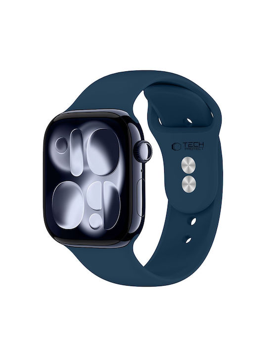Tech-Protect Silicone Strap Navy Blue (Apple Watch 8 / 9 / 10 / 11 / 12 / SE (40 / 41 / 42 mm))
