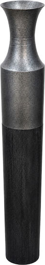Trends Decorative Floor Vase Metallic Grey 14x14xH106.5cm