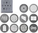 Комплект Nanlite Gobo Размер M 2 Pj-fmm-10 19 36 Pj-fmm-18-36 Pj-bm-25-45 As-gb-m-set2