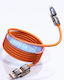 Hyperloq Braided USB to Cable Πορτοκαλί 1.2m 54649622593874