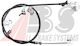 Cablu de Frână de Mână Fiat Sedici 06 Stânga Spate 71742845