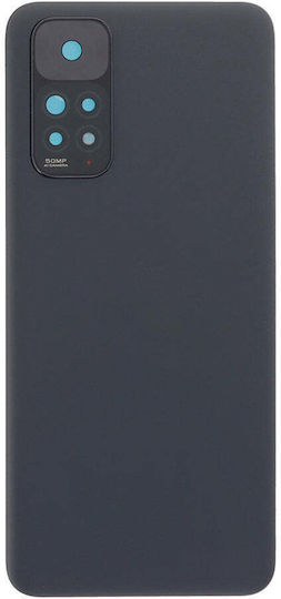 Carcasă Capac Baterie Back Cover cu Sticlă Protectoare pentru Cameră Xiaomi Redmi Note 11 4G – Gri Grafit
