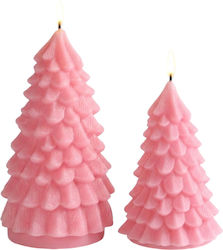 Pink Candle LED Battery-Powered Decorative 2 Pieces