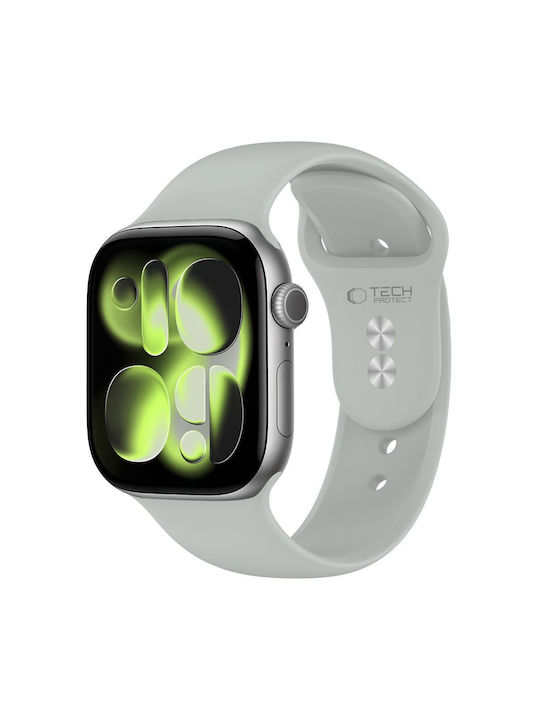 Tech-Protect Λουράκι Σιλικόνης Γκρι (Apple Watch 44/45/46mm/Ultra 49mm)