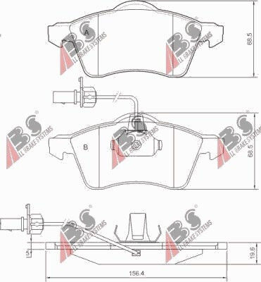 Front Brake Pads Vw Transporter T4 90 21885.20.4