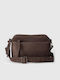 Damen-Crossbodytasche aus braunem Wildleder