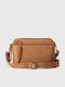 Damen-Crossbody-Tasche aus Wildleder in Camel