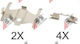 Zest Brake Pad Installation Kit Kia Cerato 5811677000
