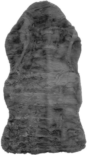 Polcarpet Rabbit Animal Χαλί Διάδρομος Γούνινο D.grey 80x150cm