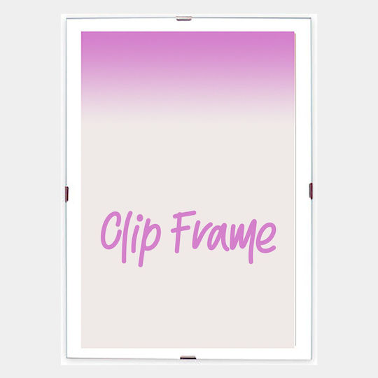 Wall-Mounted Photo Frame Without a Frame with a Transparent Frame