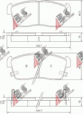 Спирачни накладки Suzuki Ignis 00-03 5581060j10
