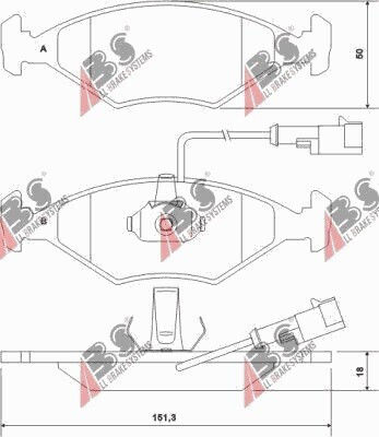 Plăcuțe de Frână Față Fiat Palio 96 23220.18.0
