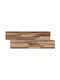 3D Wall Panels Solid Wood Beige 55x20x2 cm 10 pcs