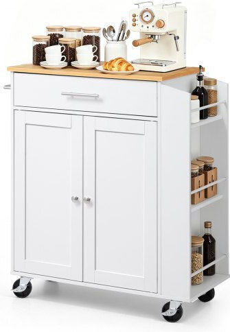 Dulap de Bucătărie de Podea Alb 79.5x39.7x87 cm
