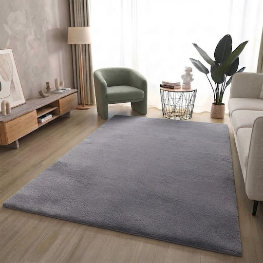 SpitiBazaar Modern Schlafzimmer-Teppichsets Grau 3 Stücke