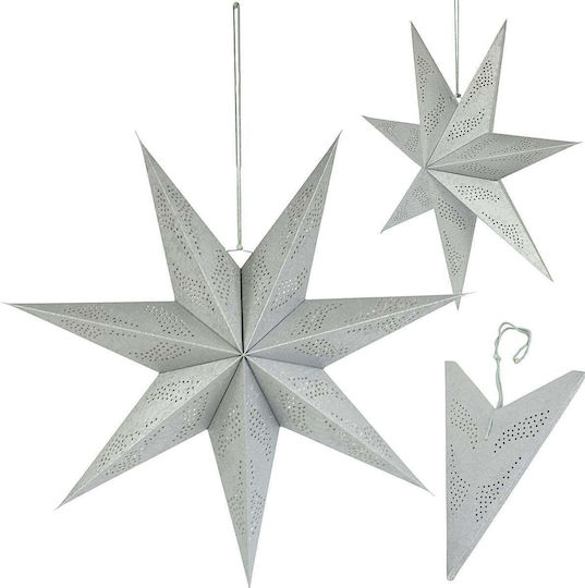 Gifts Weihnachtlicher Hängender Papierstern Silber