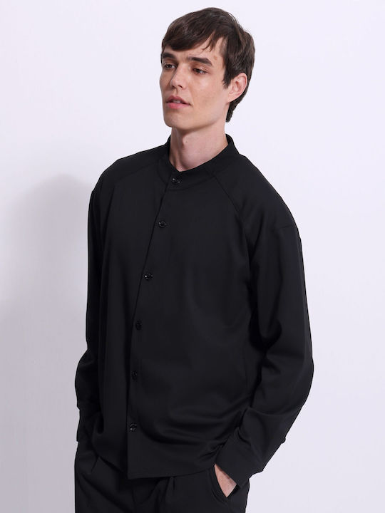 Tresor Long Sleeve Black Overshirt