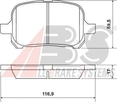 Brake Pads Toyota Camry 96-01 23513.17.0