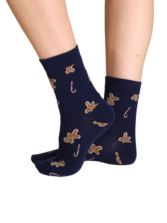 Noidinotte Plain Socks Zenzy Blue