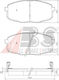 Vordere Bremsbeläge Hyundai I30 07 Kia Carens 581011ha00