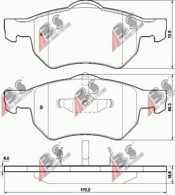 Brake Pads Chrysler Voyager 01 23640.18.8