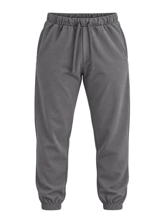 Graue Jogginghose mit elastischem Bund