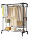 Yh6805 Umeraș de Podea din Metal Negru 157x91x157cm