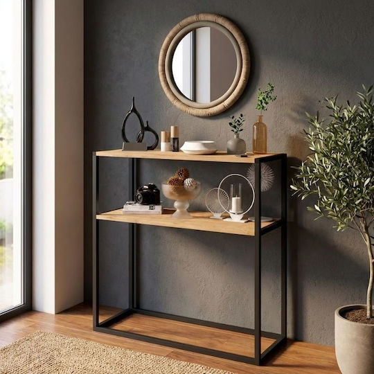Metal Console Black L90xW33.5xH90cm. Metal Console Black L90xW33.5xH90cm.