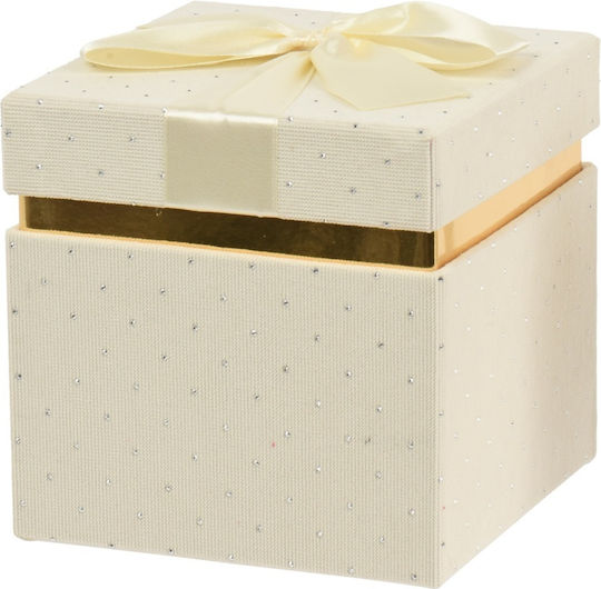 Kaemingk Подаръчна кутия, Бежова, 12.5x14.5x12.5 см