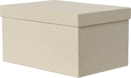Kaemingk Текстилна кутия за подарък, бежова, 34.5x18.5x24 см