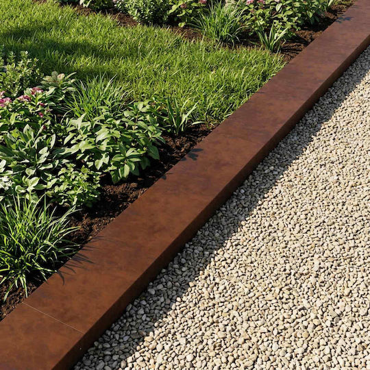 Garden Edging Profiles 2 Pcs 100 x 20 x 5 cm 8012932 Rusted