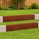Garden Border Profiles 2 Pcs 100 x 10 x 15 cm 8012918 Rusty