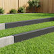 Garden Edging Profile 10 Pcs 100 X 10 X 15 Cm Steel Black 8012907 Black