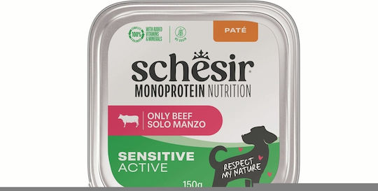 Schesir Nassfutter für Hunde mit Rind und Kalb 150 g