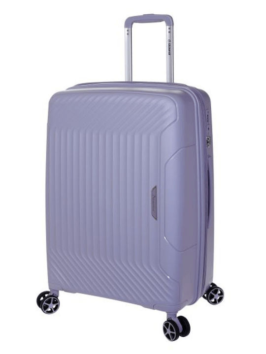 Diplomat Medium Hard Lilac Travel Suitcase Height 64cm
