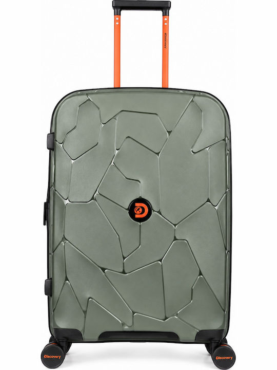 Discovery Medium Khaki Travel Suitcase 65 cm High