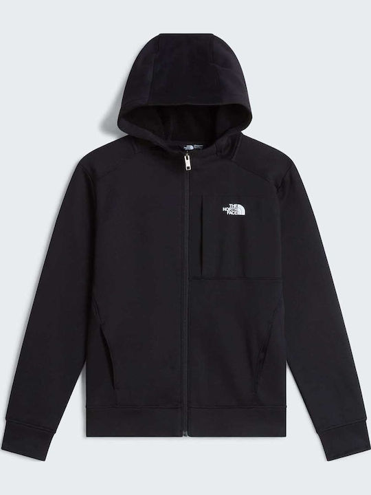Jachetă Hanorac Fleece pentru Copii Neagră Tnf Performance Fleece